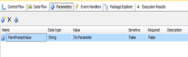 ssis package parameters